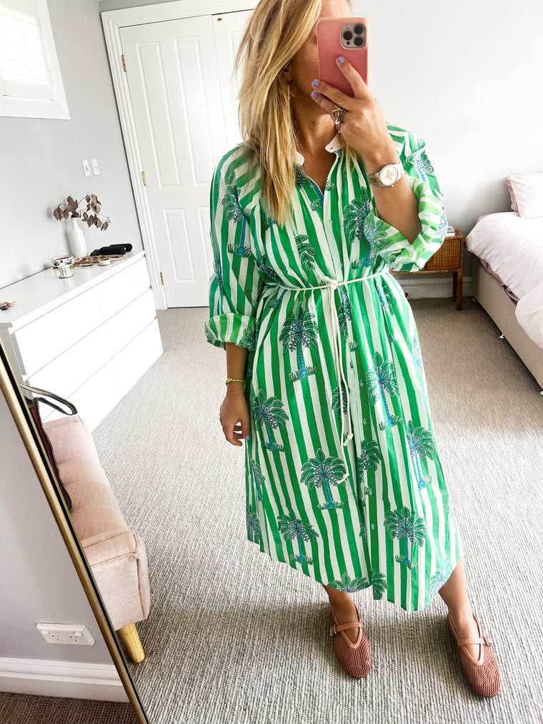 Roselle - Cabana dress green **