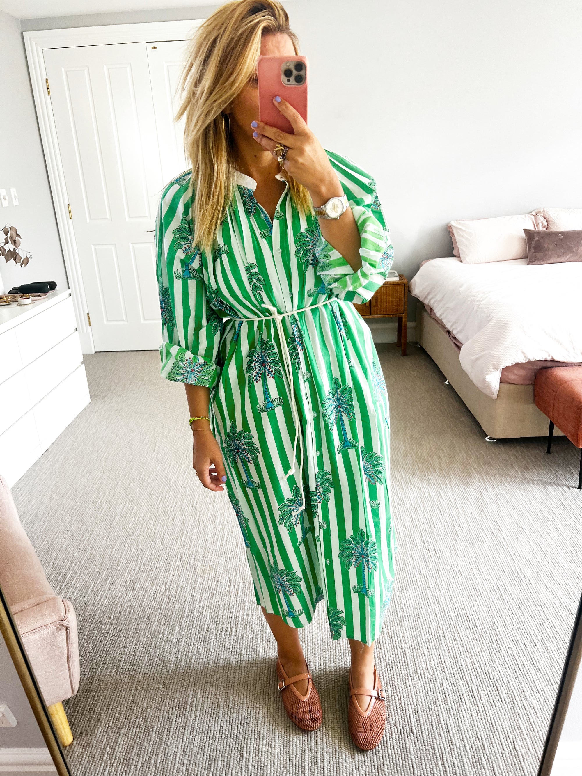 Roselle - Cabana dress green