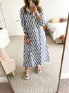 Sadhu - Avni Kaftan blue/white