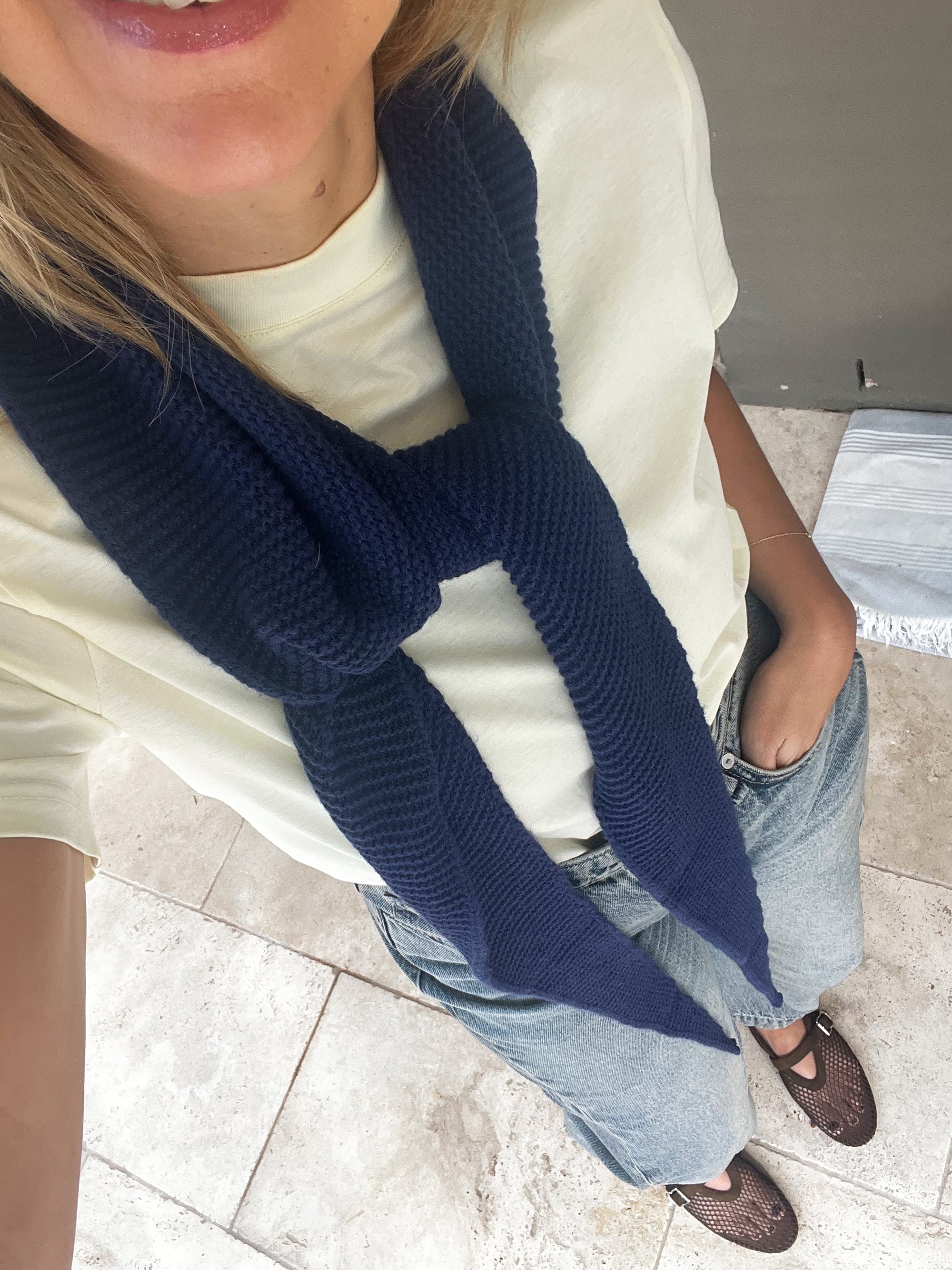 TSM - Sophie hood / scarf navy