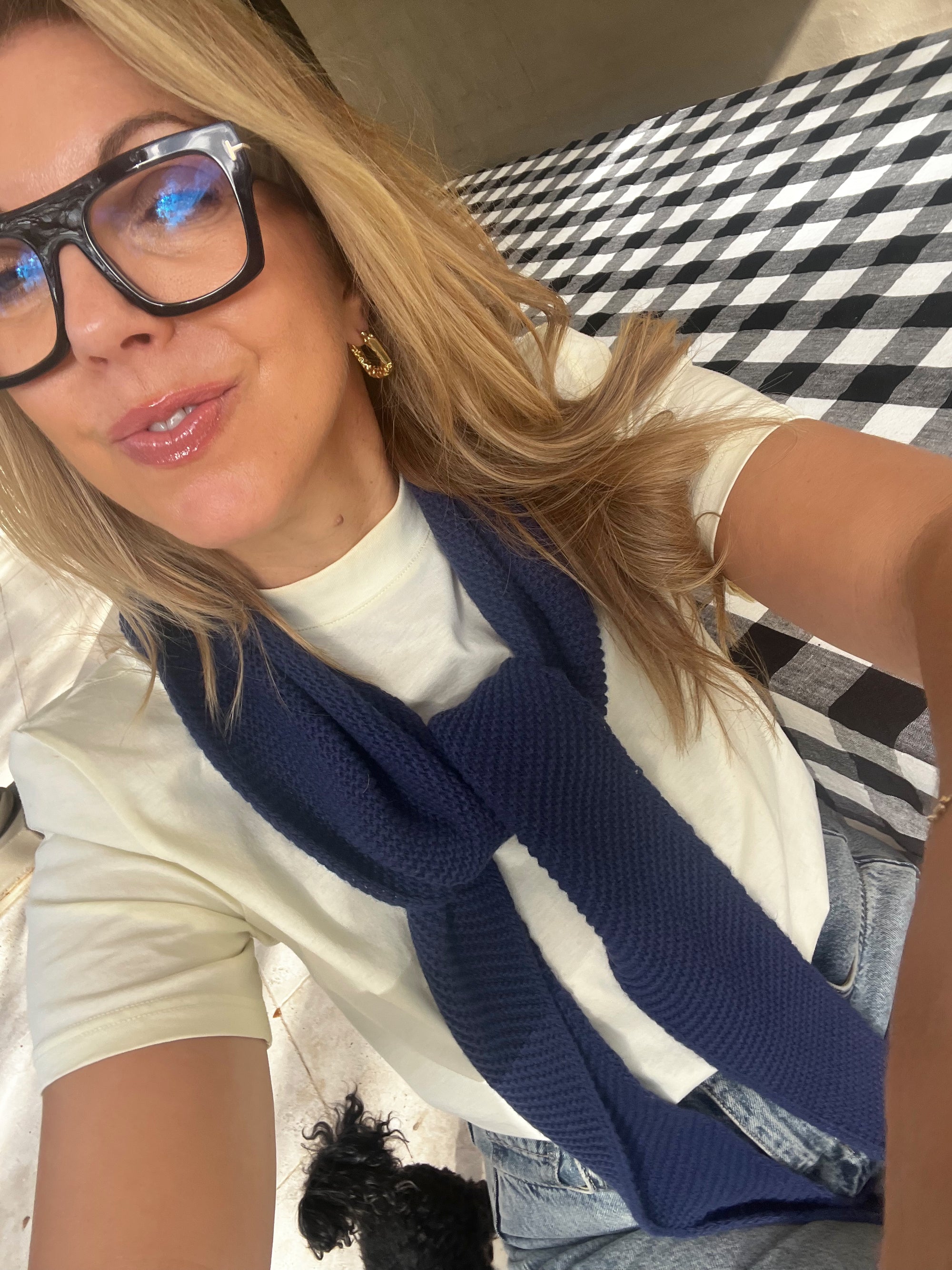 TSM - Sophie hood / scarf navy
