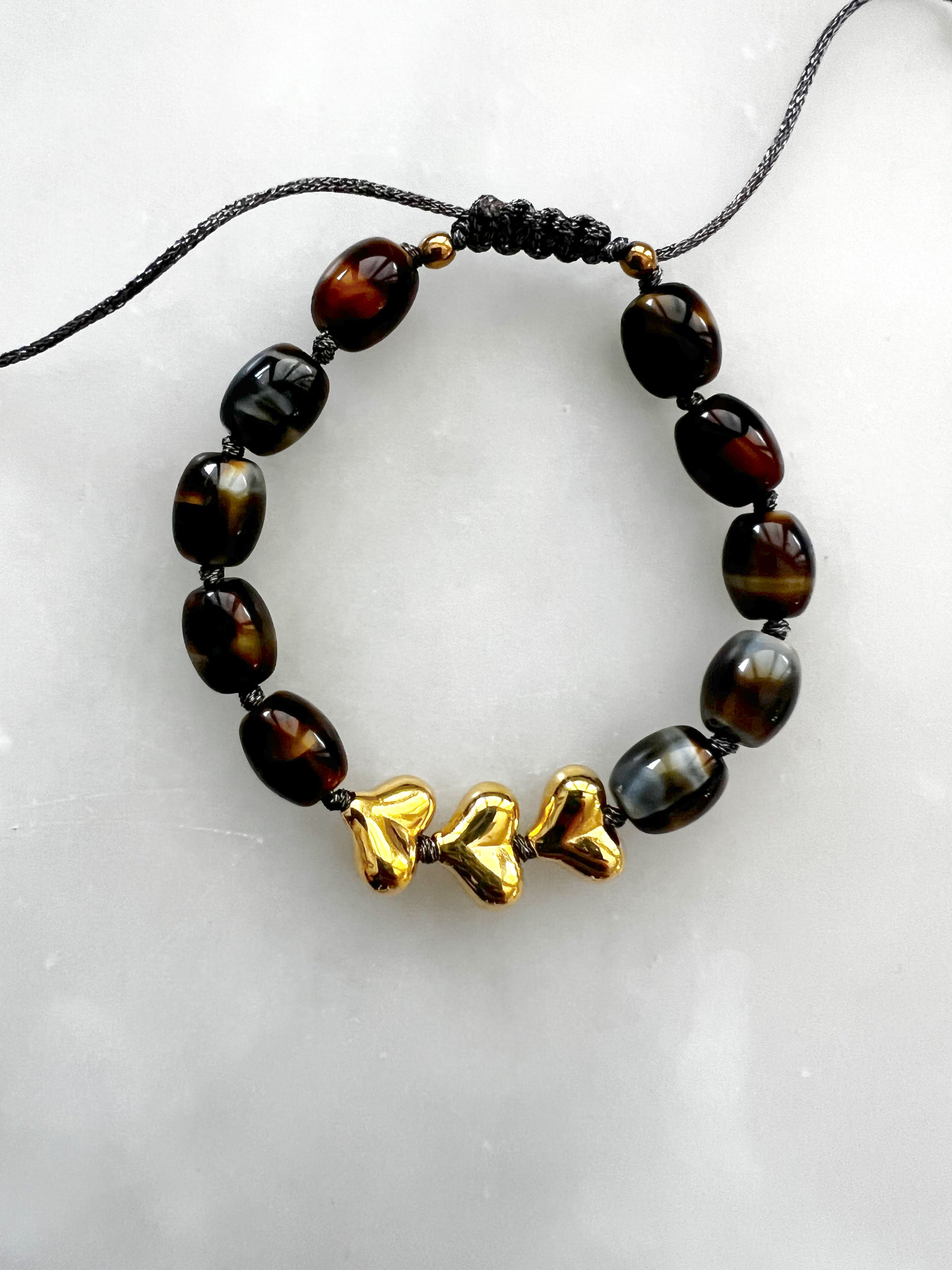Goupi -  Heart bracelet tortiseshell