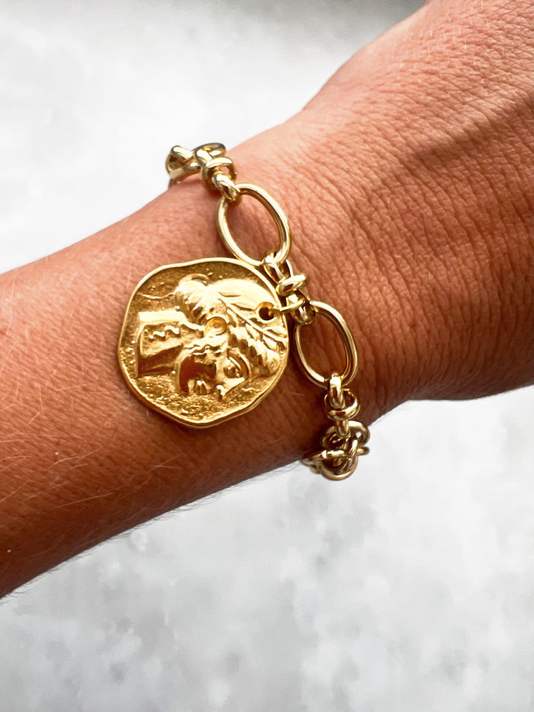 Goupi -  Coin face bracelet