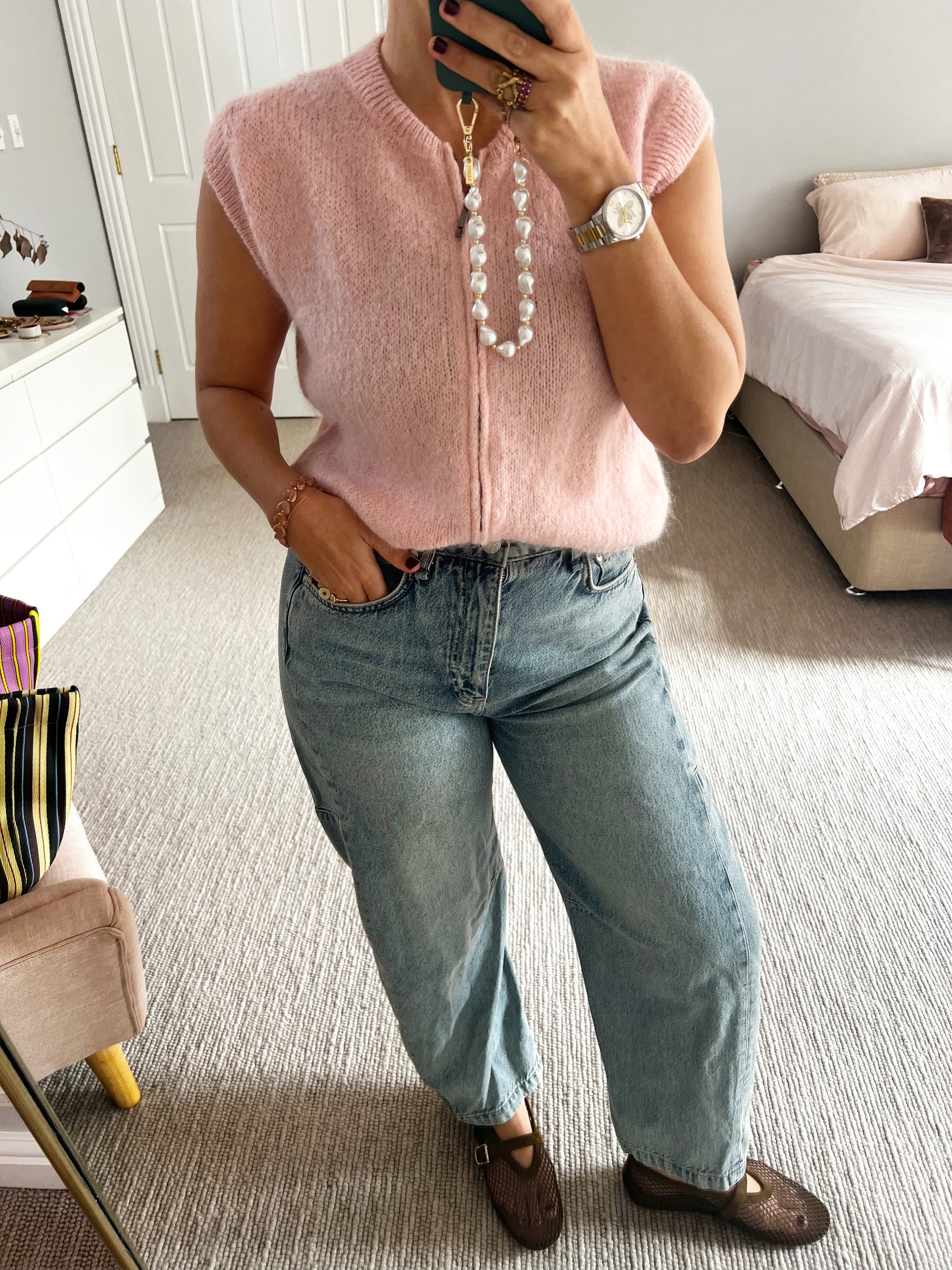 TSM - Celeste mohair vest - pink