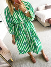 Roselle - Cabana dress green **