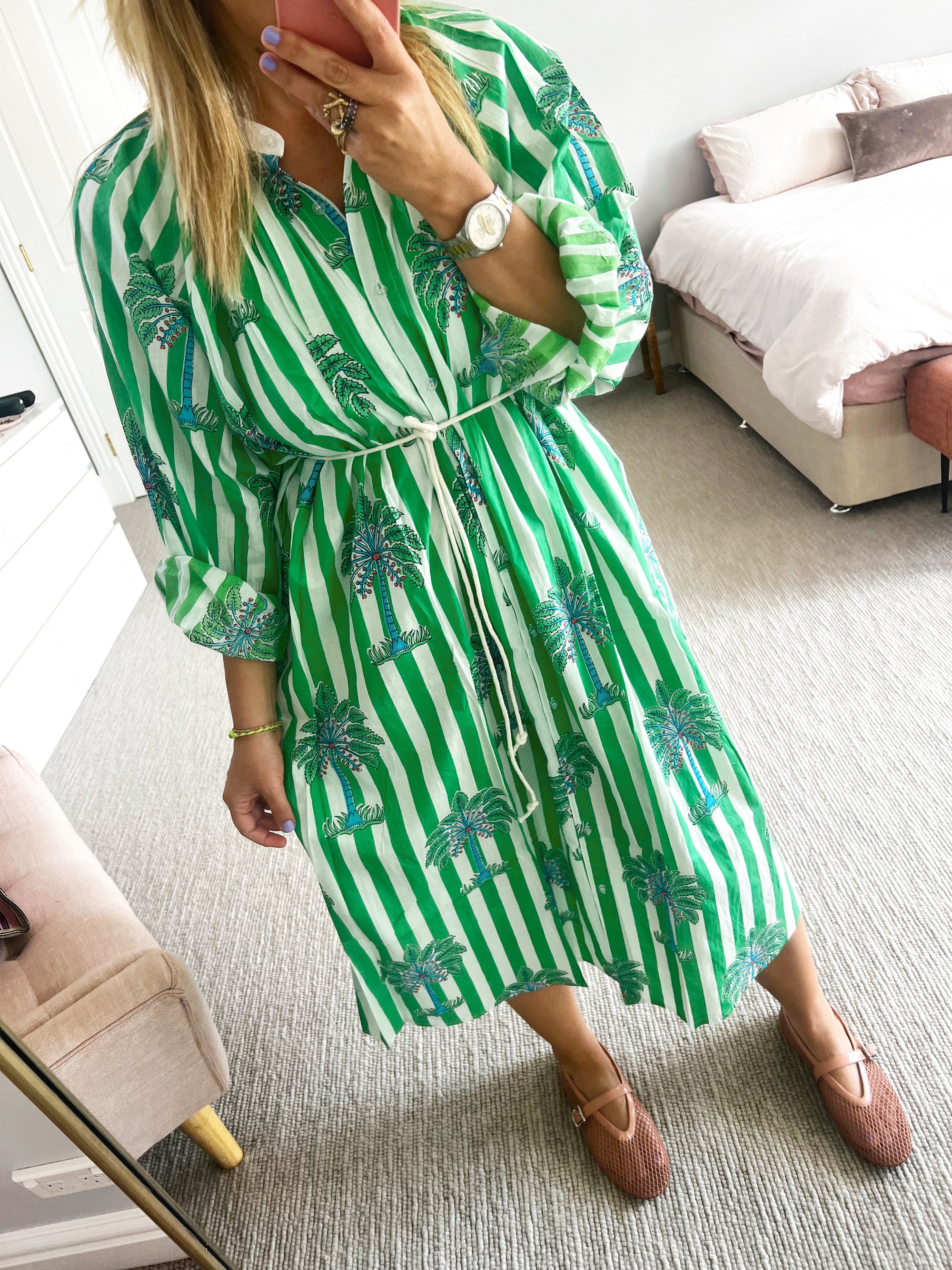 Roselle - Cabana dress green