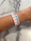 Mosk -  Daisy chain aqua bracelet