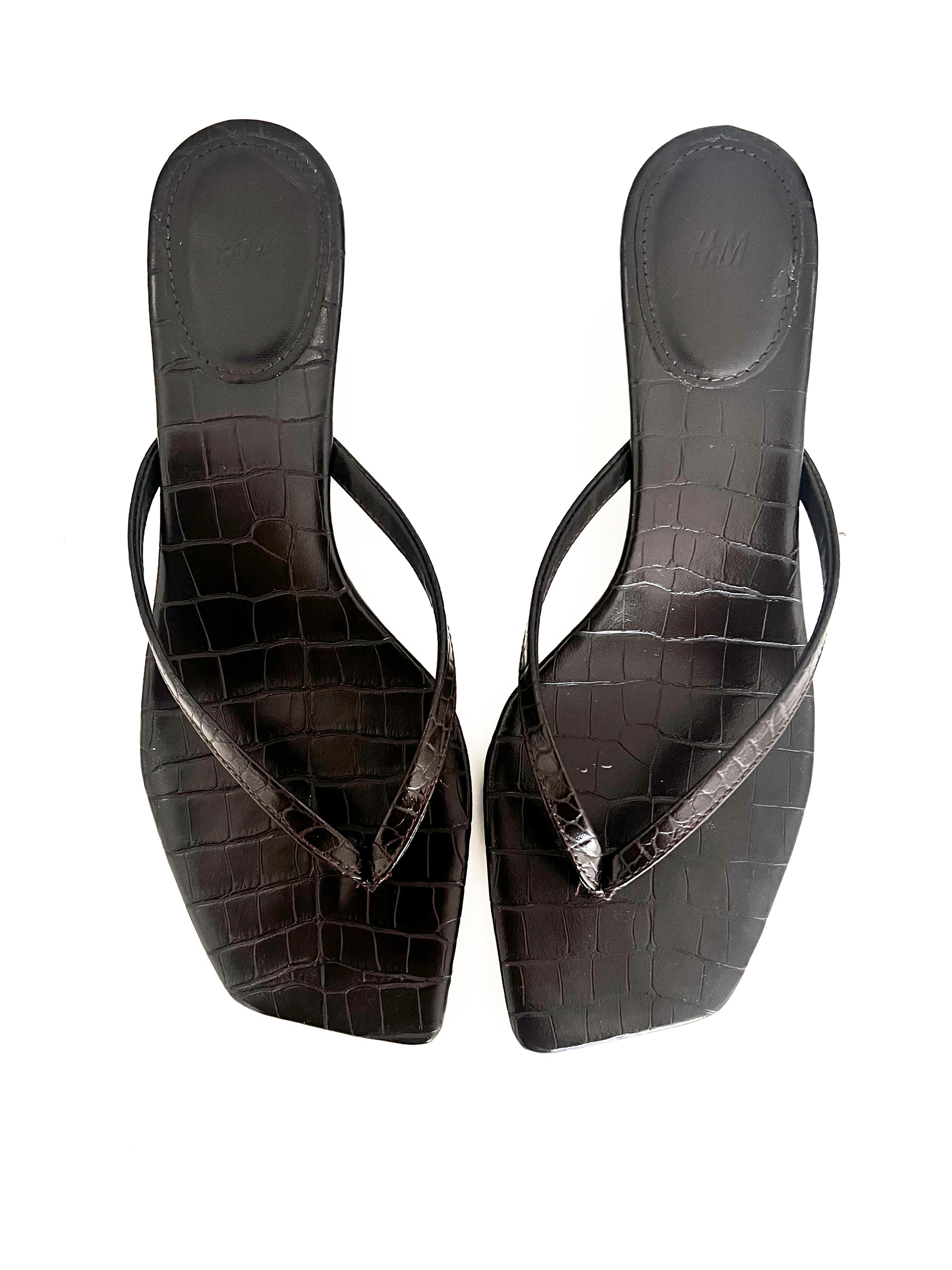 Kaitie's Closet - chocolate mules * pre-loved *