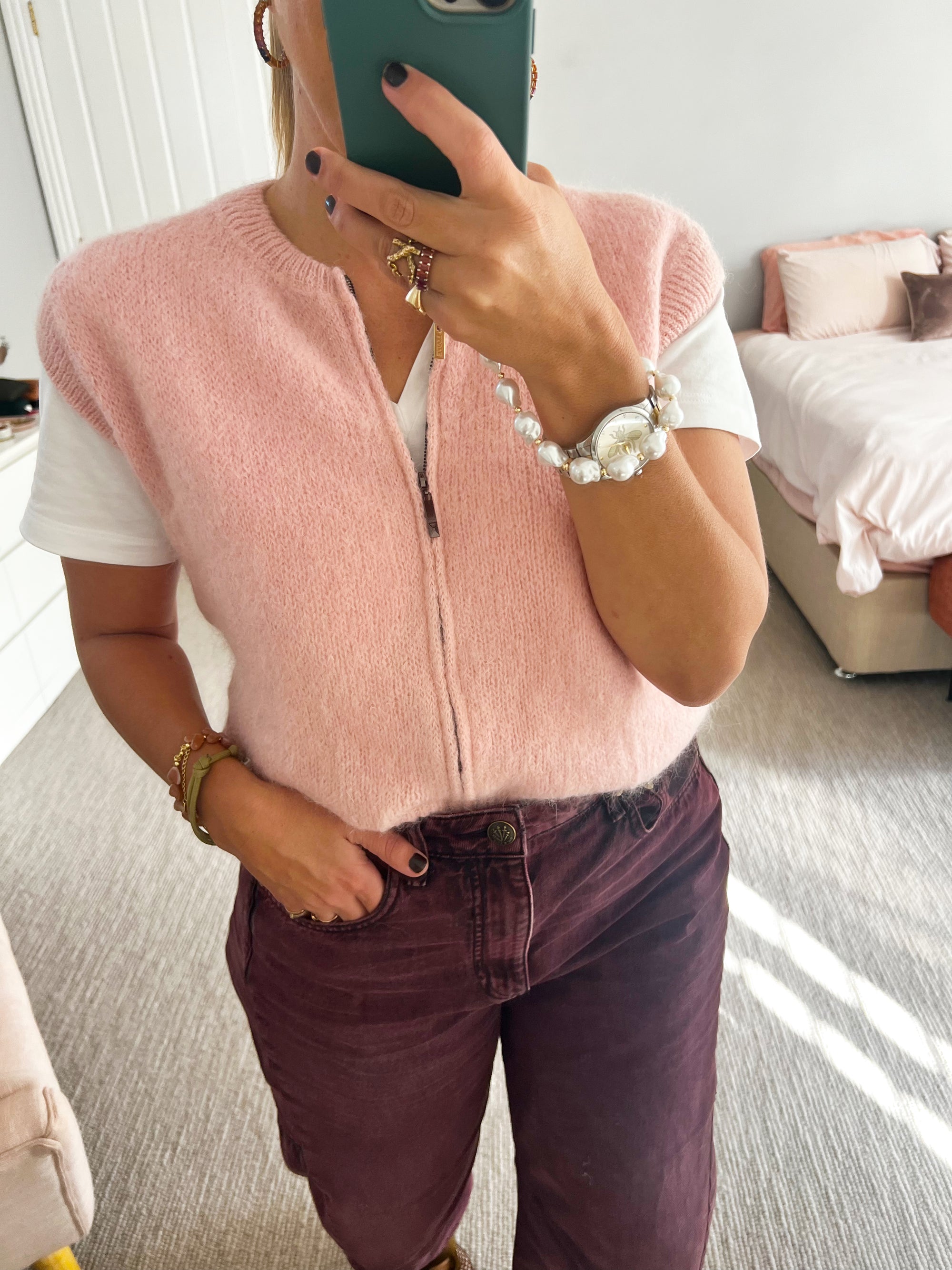 TSM - Celeste mohair vest - pink
