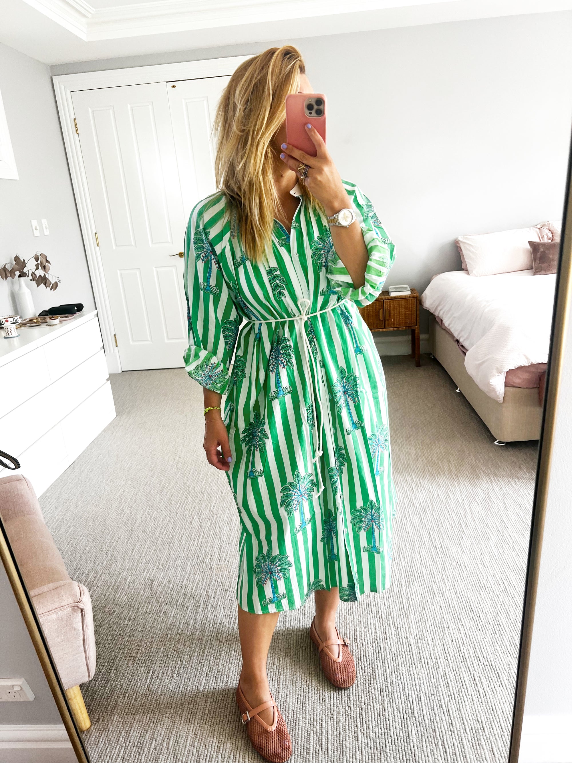 Roselle - Cabana dress green
