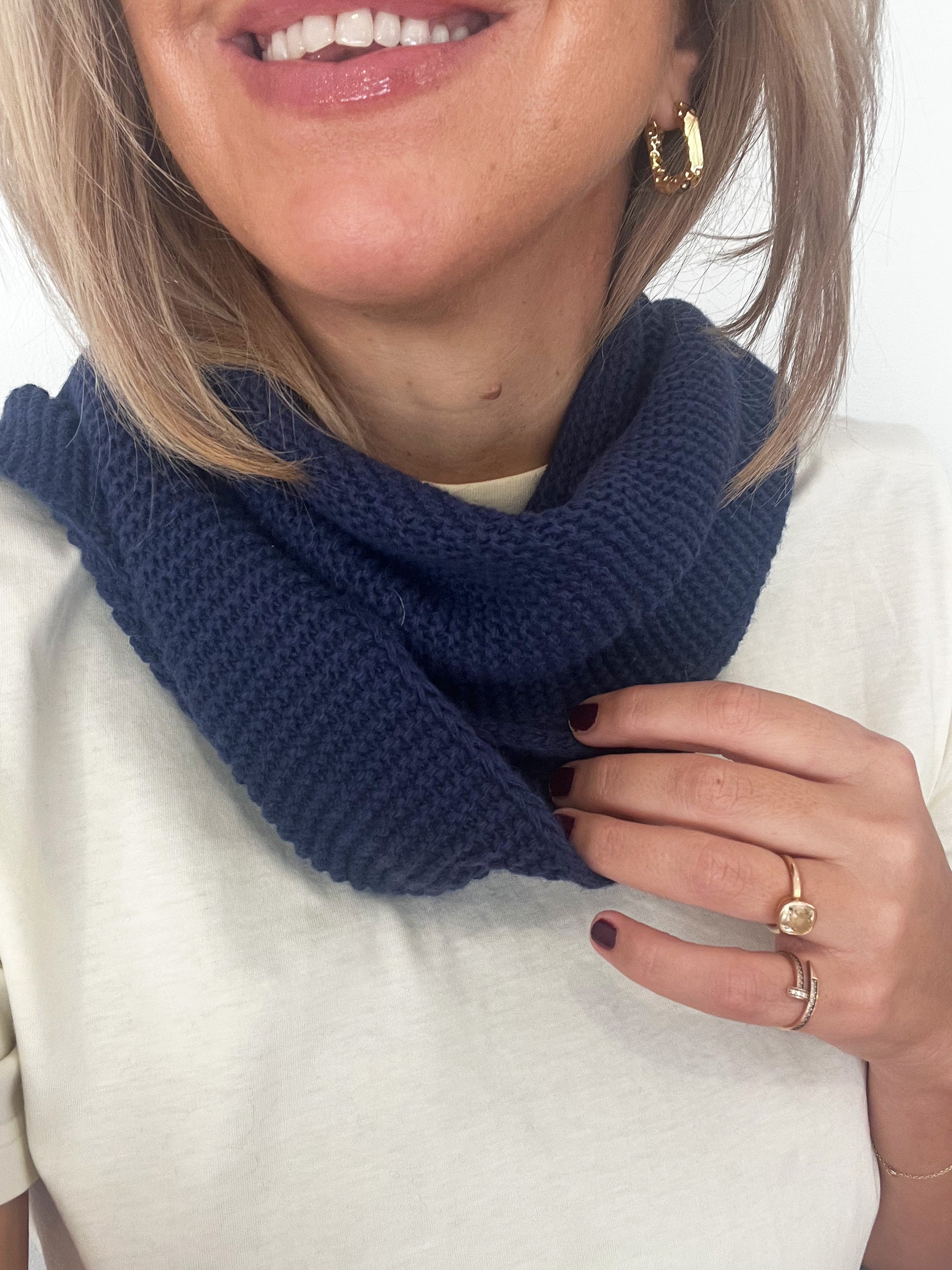 TSM - Sophie hood / scarf navy