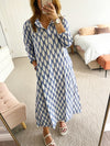 Sadhu - Avni Kaftan blue/white