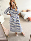 Sadhu - Avni Kaftan blue/white