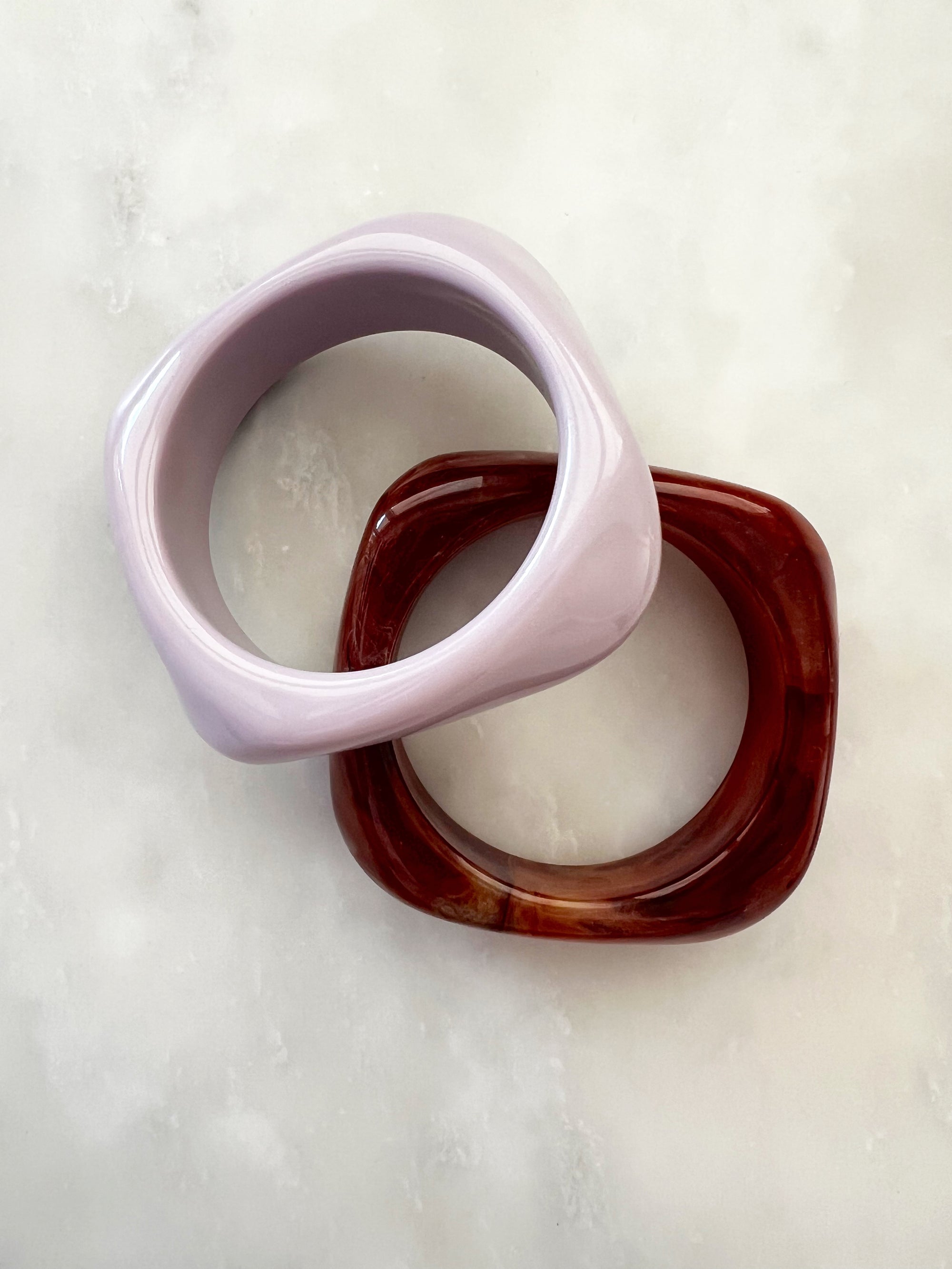 TSM - bangle set (lilac/choc)