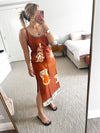 Alemais - Soleil D'Amour Silk Midi dress