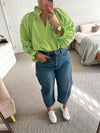 Kiik Luxe - lime blouse