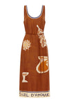 Alemais - Soleil D'Amour Silk Midi dress