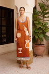 Alemais - Soleil D'Amour Silk Midi dress
