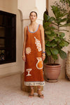 Alemais - Soleil D'Amour Silk Midi dress