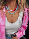 Goupi -  Pale blue bandana necklace