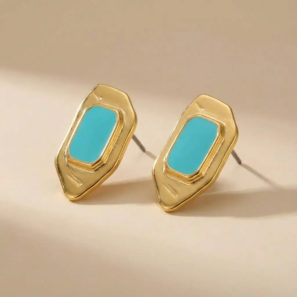 Goupi -  Turquoise earrings