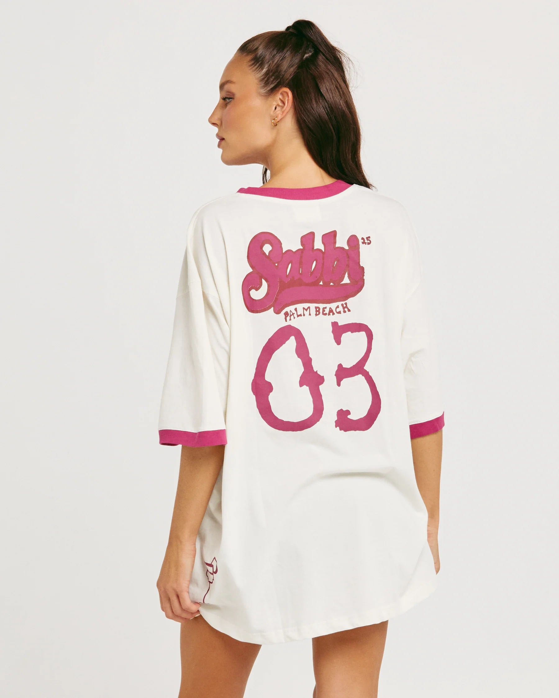 Sabbi - Greenflag tee - off white