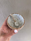Powder blue bowl + spoon